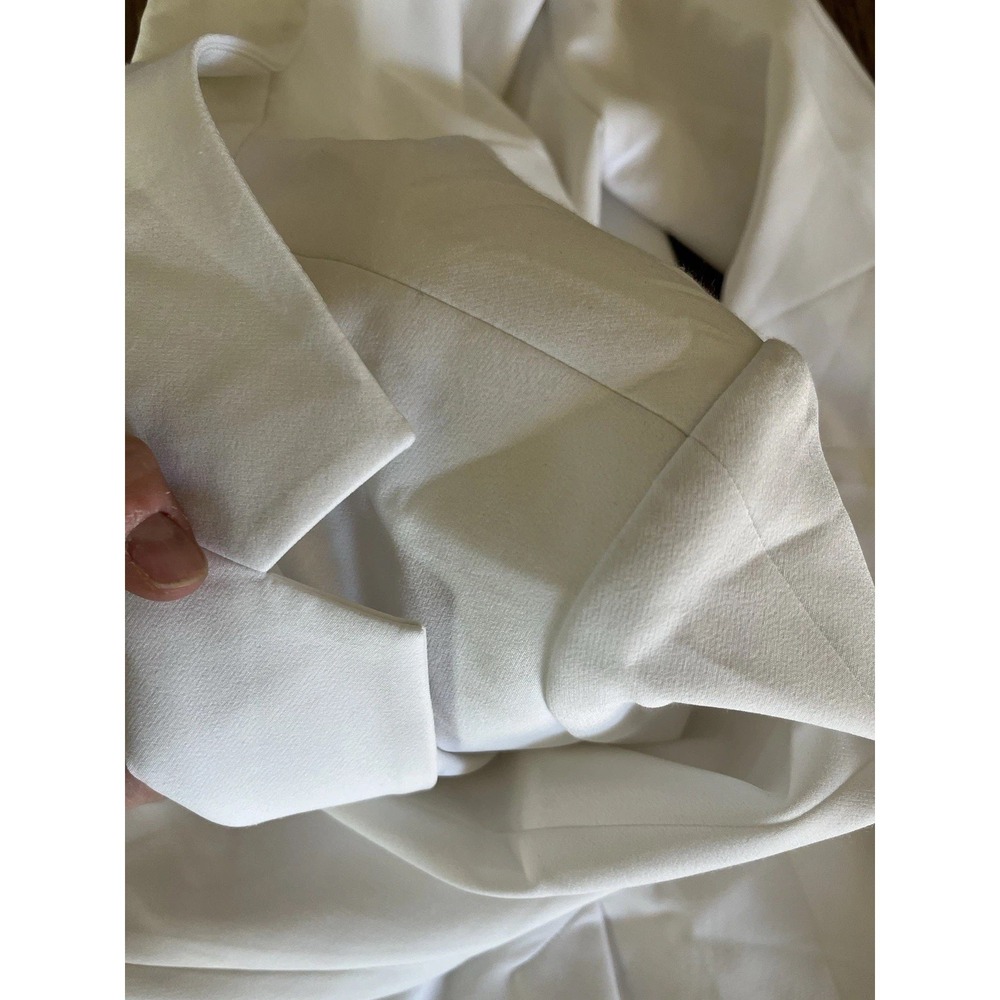 ECRU Women's White Blazer Sz M/L Jacket Long Sleeve Lined - Picture 10 of 10